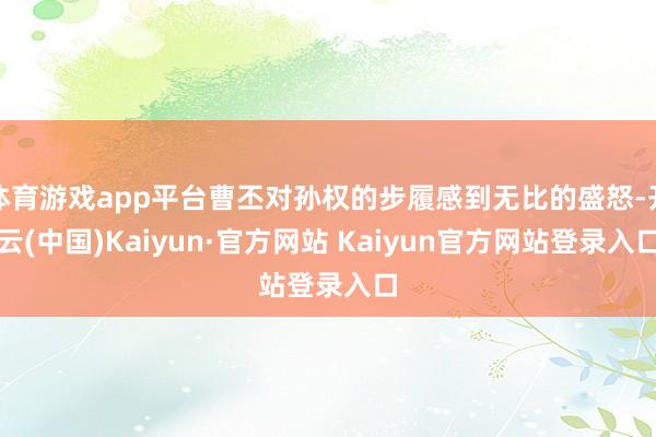 体育游戏app平台曹丕对孙权的步履感到无比的盛怒-开云(中国)Kaiyun·官方网站 Kaiyun官方网站登录入口