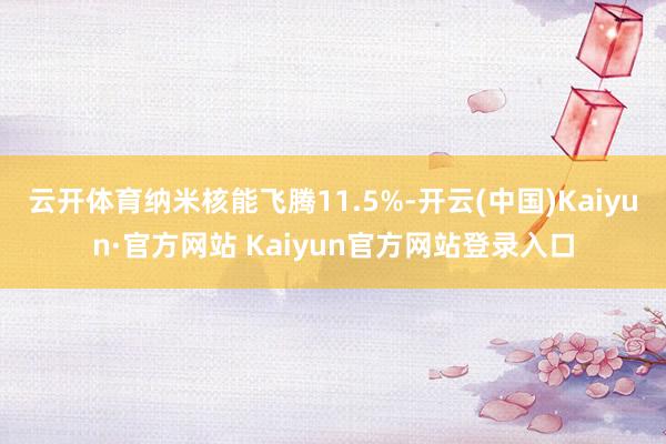 云开体育纳米核能飞腾11.5%-开云(中国)Kaiyun·官方网站 Kaiyun官方网站登录入口